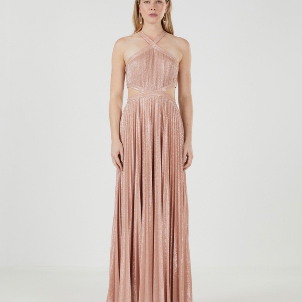 Mignon Halter Neck Evening Gown